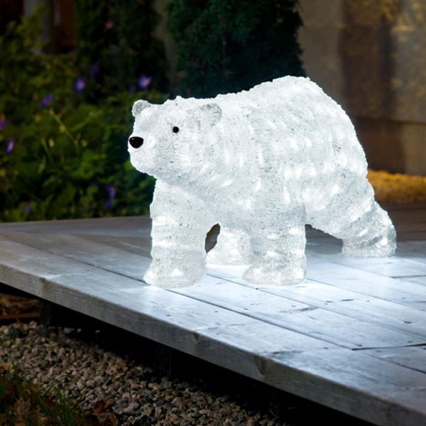 polar bear outdoor christmas decor Polar Bear Christmas Outdoor Decoration Led Lights Christmas Ornaments 2021