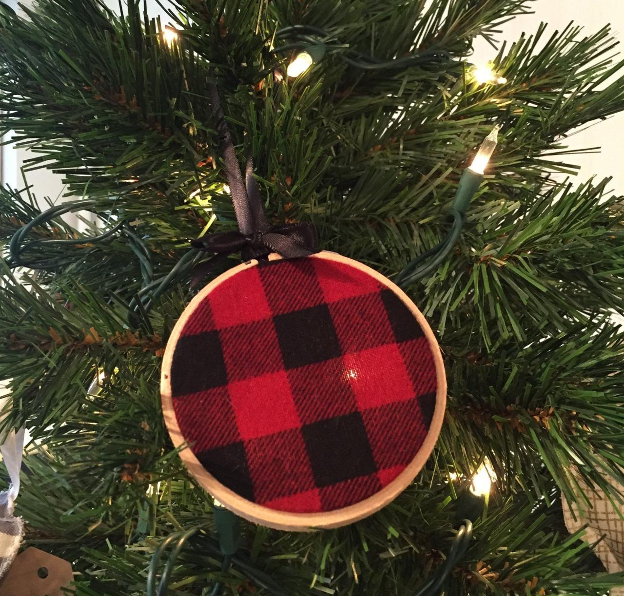 buffalo plaid christmas decor Buffalo Plaid Ornament