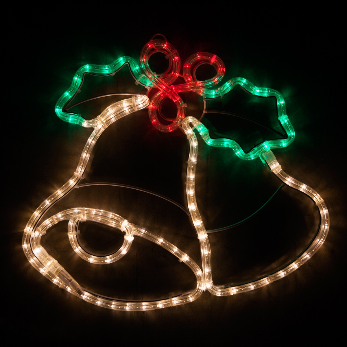 led outdoor christmas decor Outdoor Decoration 20" LED Christmas Bells with Holly