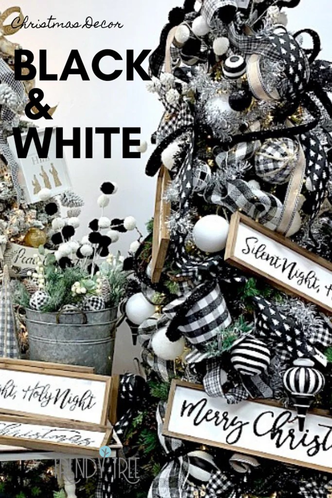 black white christmas decor Black and White Christmas Decorations — Trendy Tree