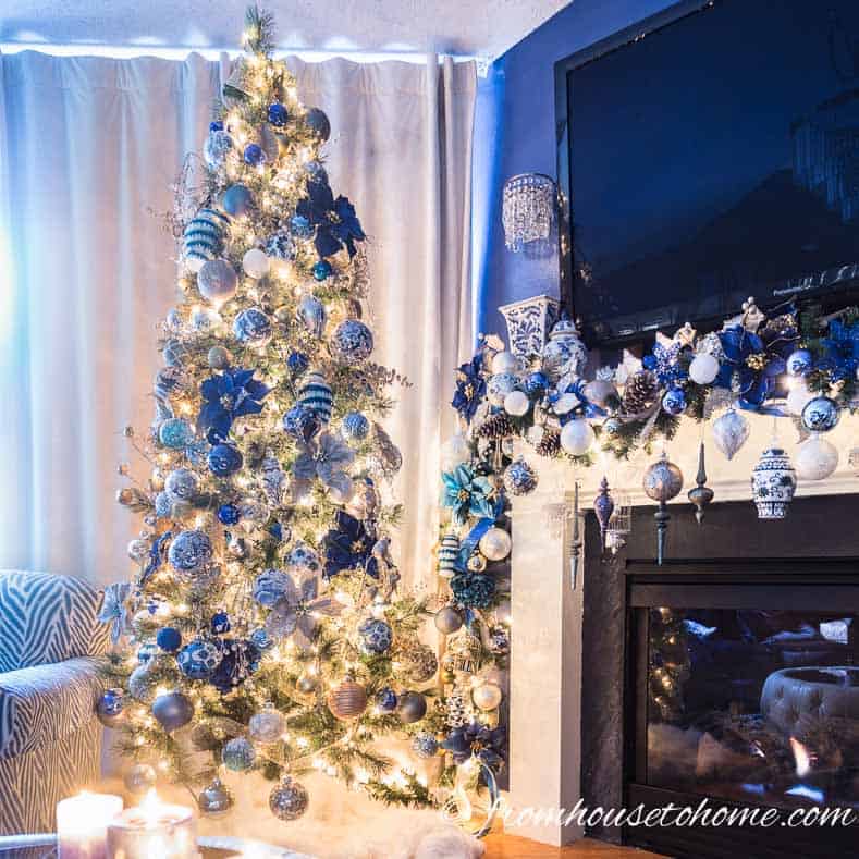 blue and gold christmas tree decor Navy Blue And Gold Christmas Tree Decorations Christmas Images 2021