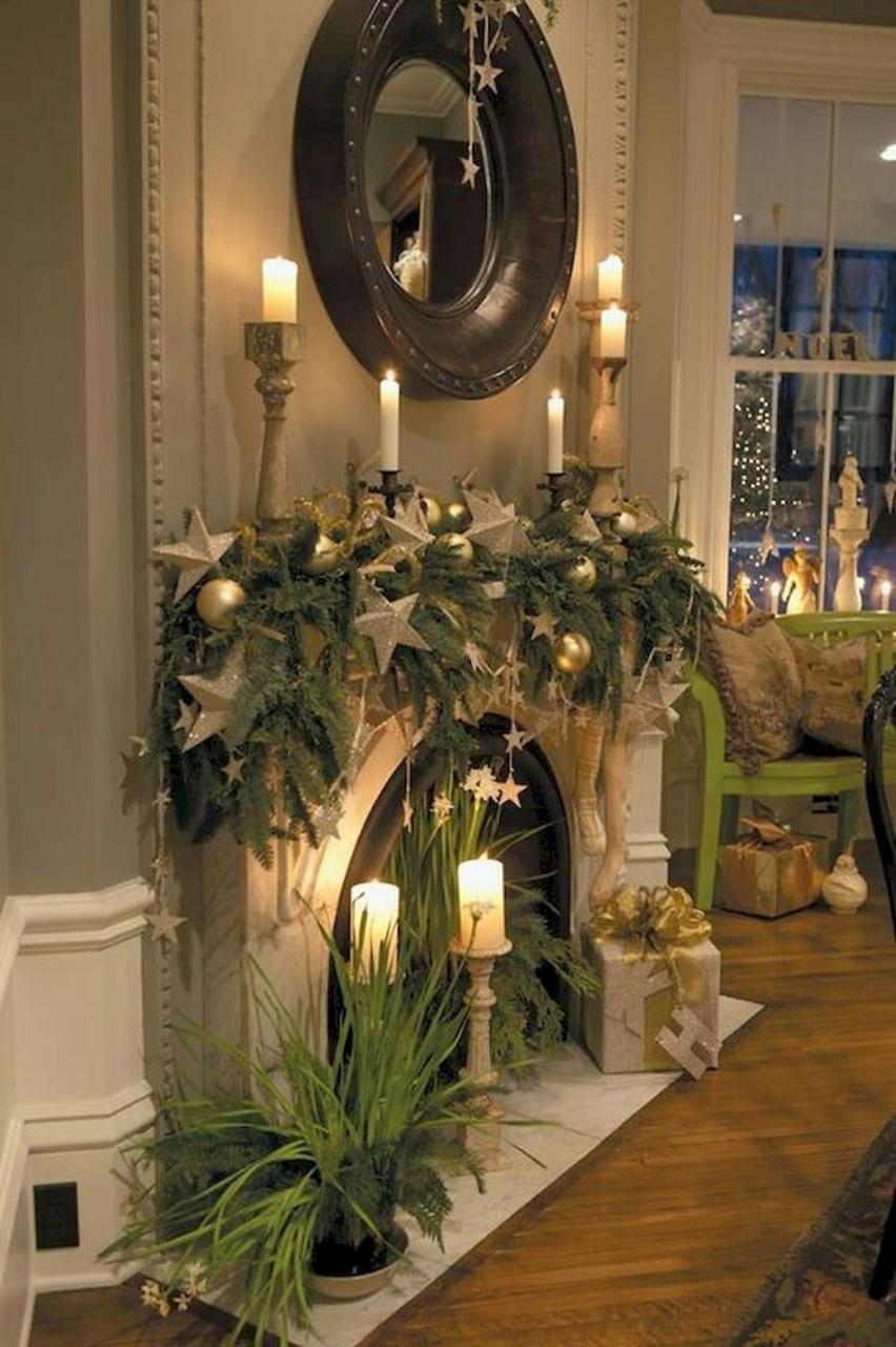 mantelpiece christmas decoration ideas uk 50 elegant christmas mantle decor ideas (14) Christmas mantel