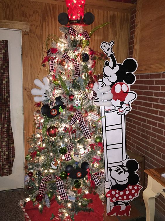 mickey christmas decorations indoor 20 Cutest Collection Of Disney Themed Christmas Decor Disney stuff