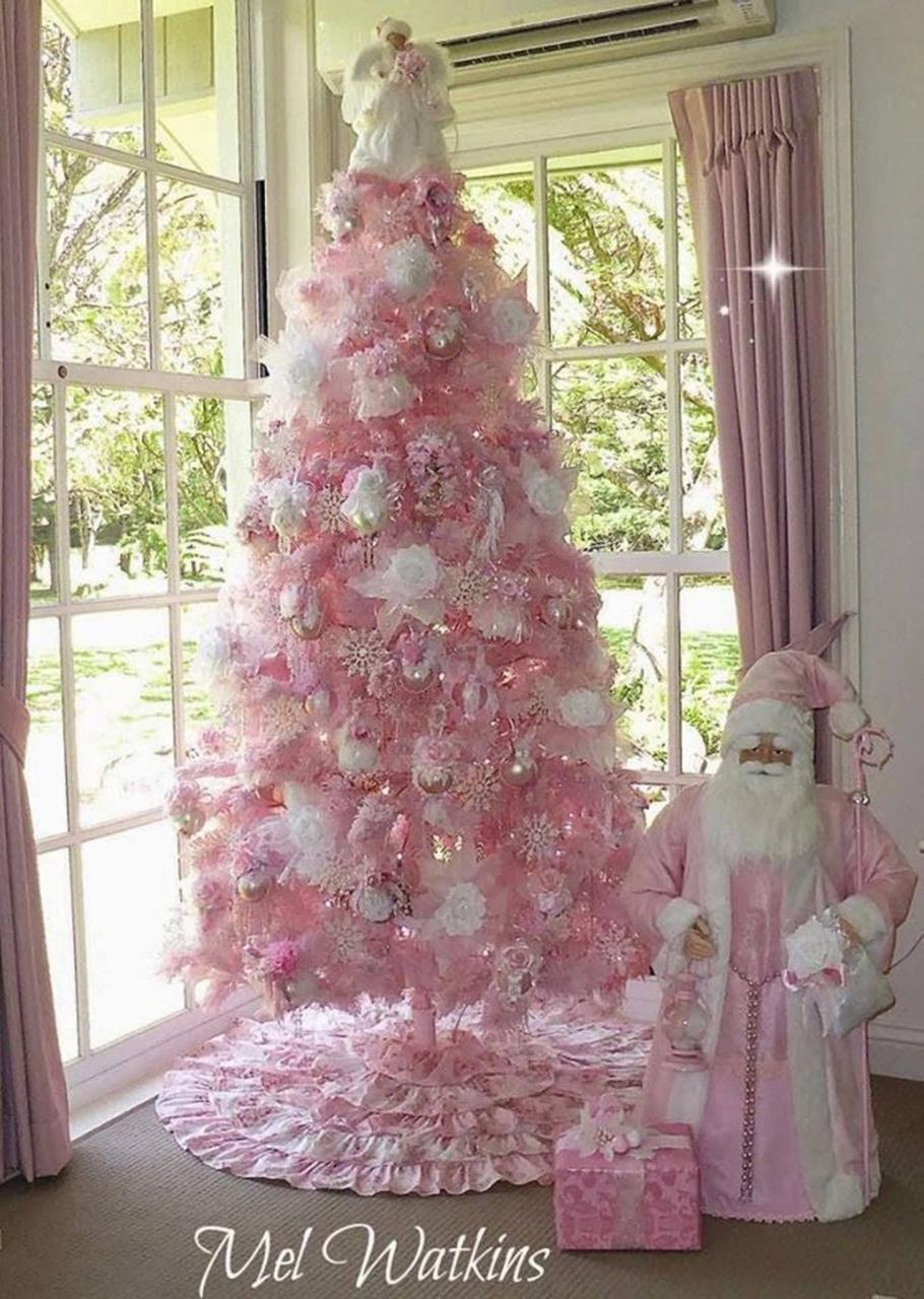 christmas tree with pink decor Creative Christmas Trees Kitchen Fun With My 3 Sons Pink christmas, Pink christmas