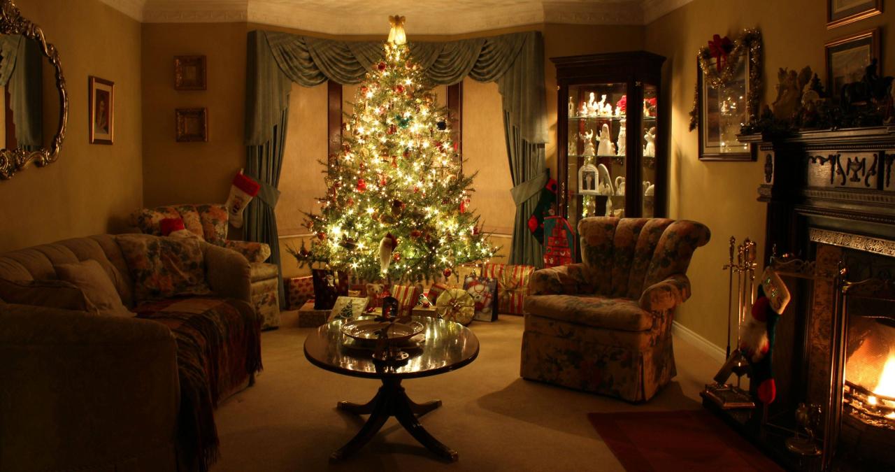 christmas decor ideas in room Christmas Scene Cozy christmas living room, Christmas living