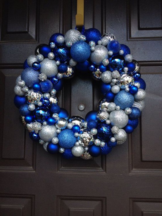 blue and silver christmas decor 62 Silver And Blue Décor Ideas For Christmas And New Year DigsDigs