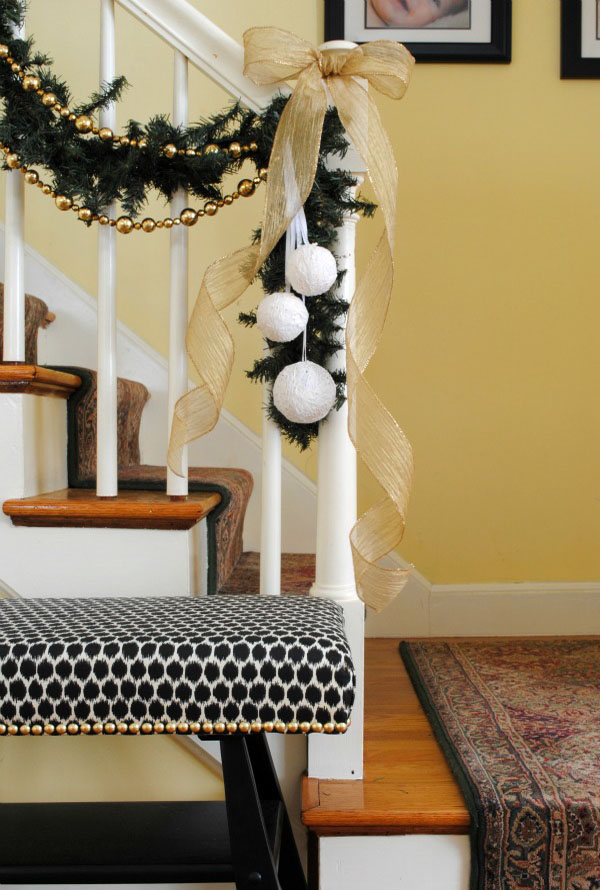 christmas decor for banister 40+ Festive Christmas Banister Decorations Ideas All About Christmas