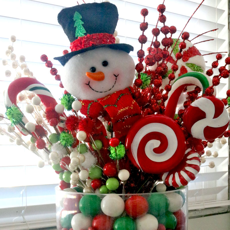 christmas candy decor diy Christmas Candy Centerpiece Two Sisters