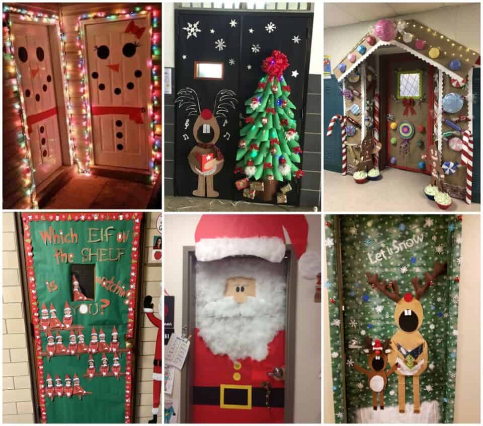 christmas decoration ideas in school 7 Festive Christmas Winter Classroom Door Ideas