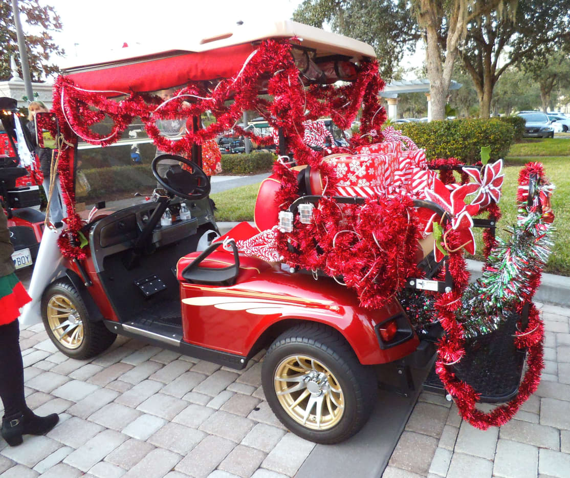 christmas decor for golf carts How to Decorate a Golf Cart for Christmas Holidappy