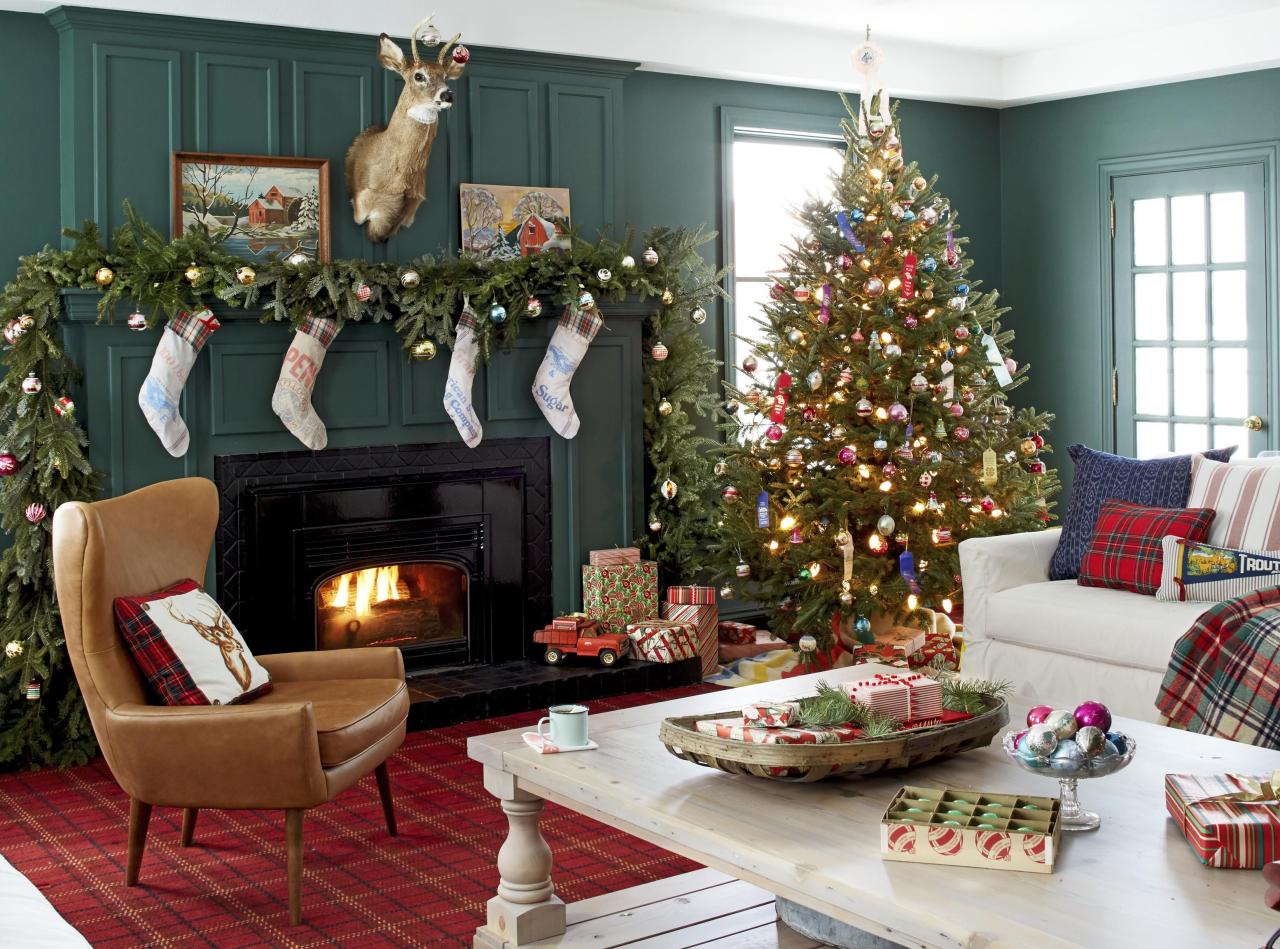 christmas decorations for inside home Home Decor Story 4+ living room decor ideas for christmas