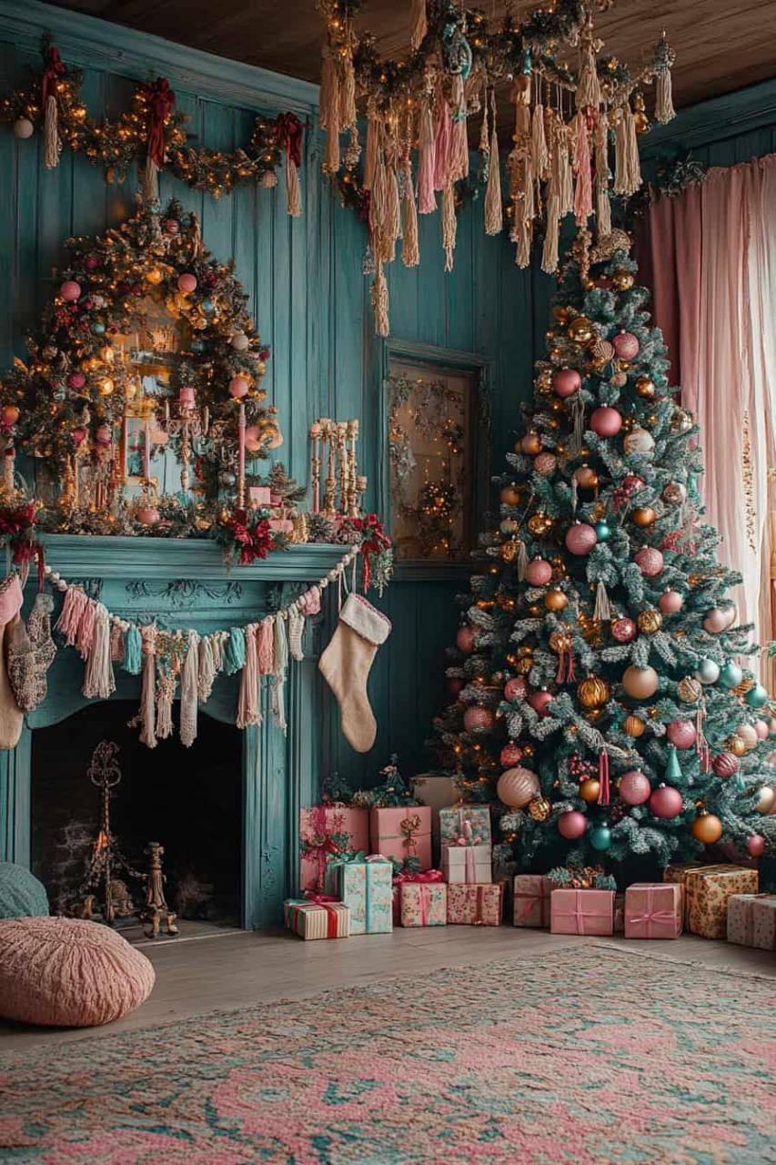 christmas decor ideas in room 18 Unique and Creative Christmas Decor Ideas for Living Room That Will