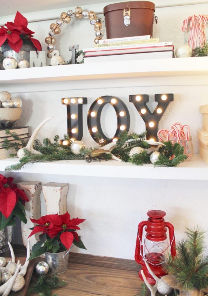 christmas decor ideas for shelves You Can't Stop Staring At These Stunning Christmas Shelf Decor Ideas Page 2 of 3