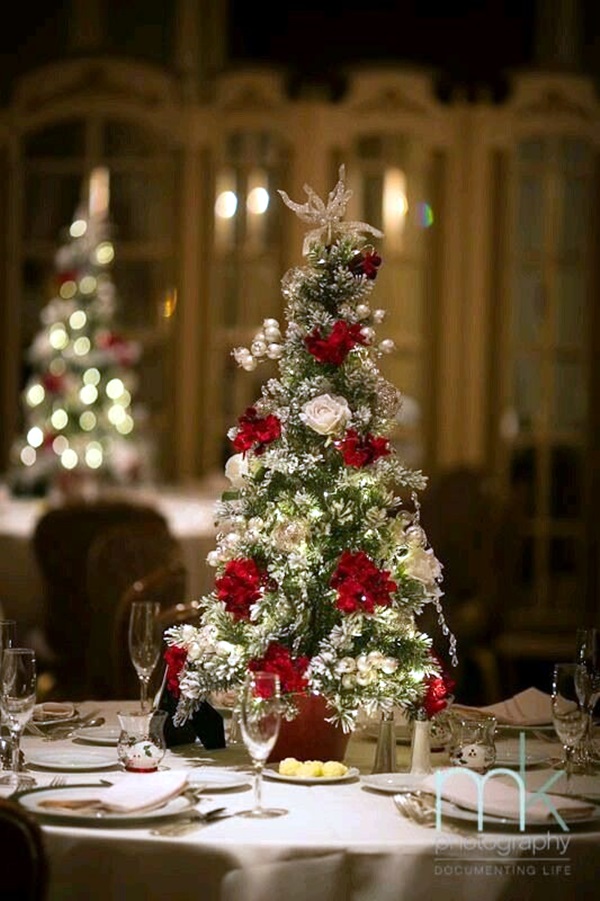 table top christmas decor 40 Christmas Table Decoration Ideas Bored Art