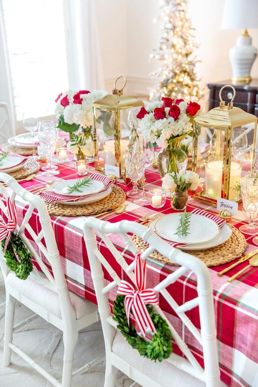 round table christmas decor Round Table Christmas Decor Ideas Lodge State