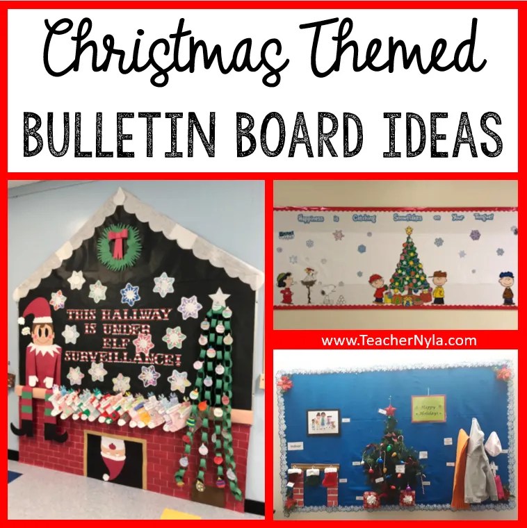 christmas bulletin board decor 15 Beautiful Christmas Themed Classroom Bulletin Boards Nyla's Crafty Teaching