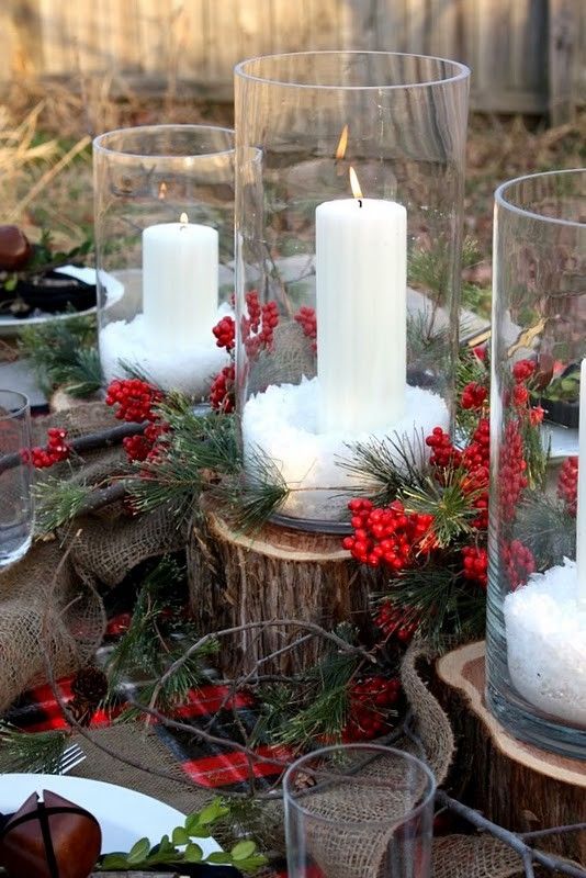 rustic outdoor christmas decor 68 Comfy Rustic Outdoor Christmas Décor Ideas DigsDigs