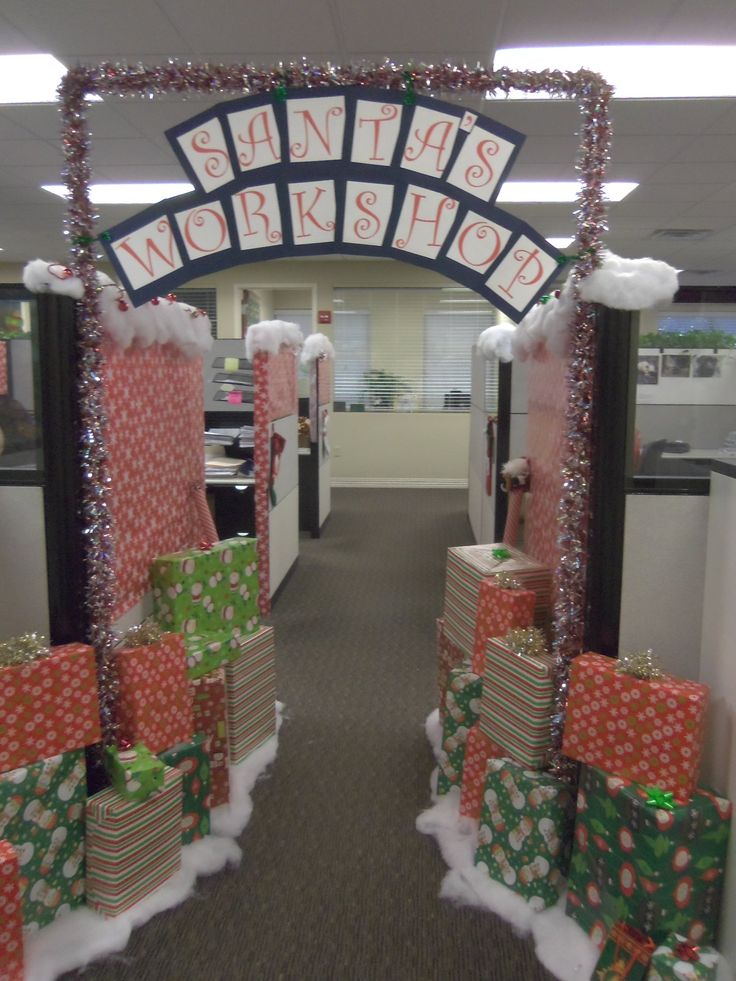 office cubicle christmas decor ideas cubiclechristmasofficedecorations Christmas Celebration All about Christmas