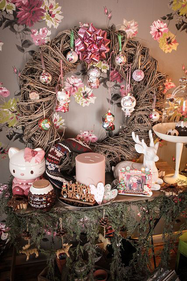 hello kitty christmas decor 20 Pretty Christmas Decor With Hello Kitty Theme HomeMydesign