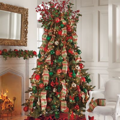 christmas tree decor kit Emerald Christmas Tree Decor Kit Grandin Road