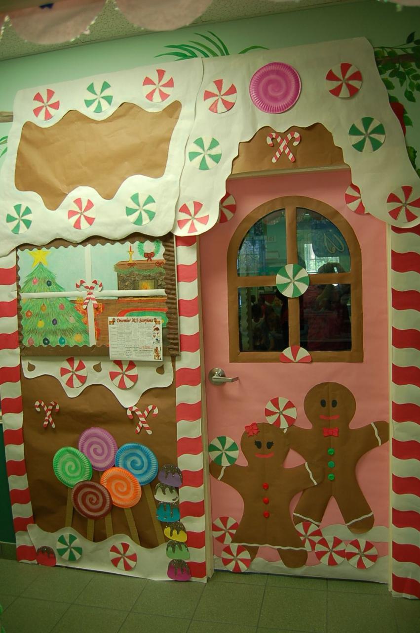 christmas decor for classroom door gingerbread Christmas door decorating contest, Christmas classroom, Christmas classroom door