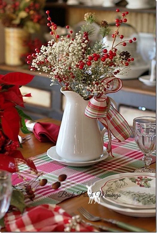 christmas decor for tables pinterest Home Decorating Ideas 50 Fabulous Christmas Table Decorations on Pinterest Christmas Celebrations