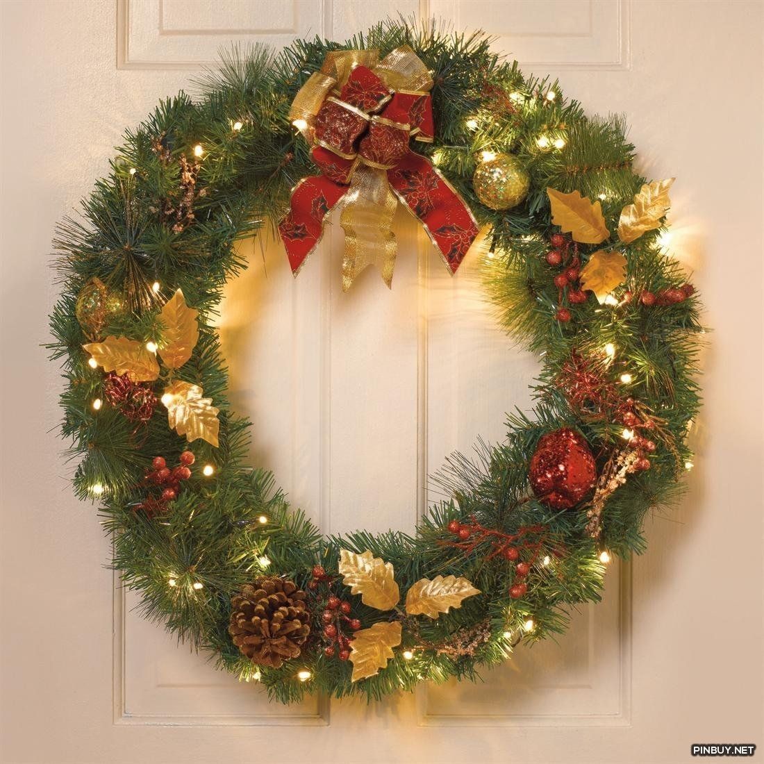 best battery operated christmas decorations indoor Christmas Wreath Christmas Decorations (With images) Battery