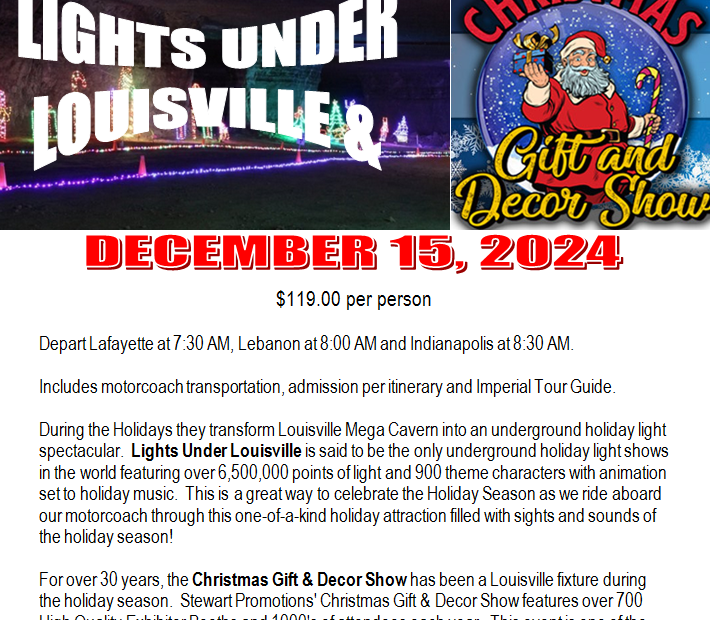 christmas gift and decor show louisville ky LIGHTS UNDER LOUISVILLE & CHRISTMAS GIFT & DECOR SHOW DECEMBER 15, 2024 Imperial Travel