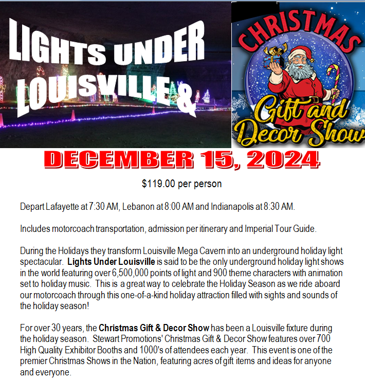 christmas gift and decor show louisville ky LIGHTS UNDER LOUISVILLE & CHRISTMAS GIFT & DECOR SHOW DECEMBER 15, 2024 Imperial Travel