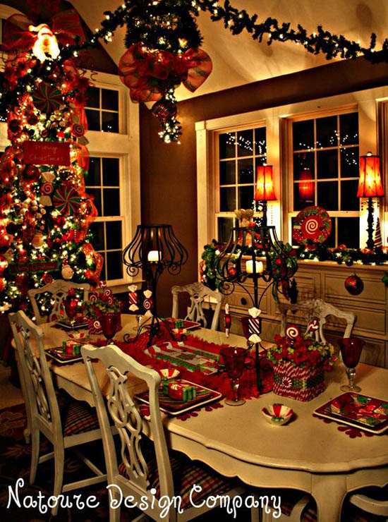 christmas dining room decor 40+ Fabulous Christmas Dining Room Decorating Ideas All About Christmas