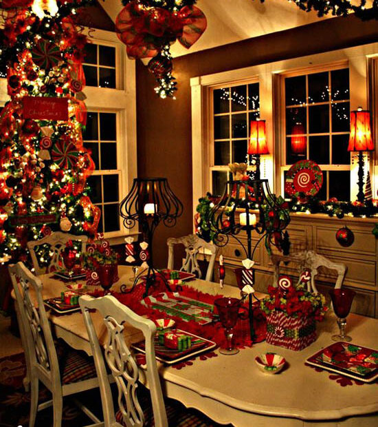 christmas decor dining room 40+ Fabulous Christmas Dining Room Decorating Ideas All About Christmas