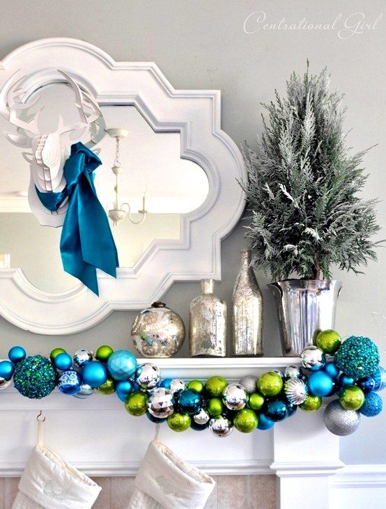 blue and green christmas decor 20++ Blue And Green Christmas Decor PIMPHOMEE