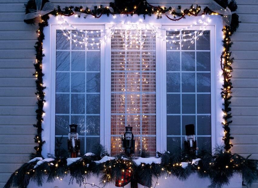 outdoor window christmas decor 20 Inspired Christmas Window Decoration Ideas LoveToKnow Outdoor