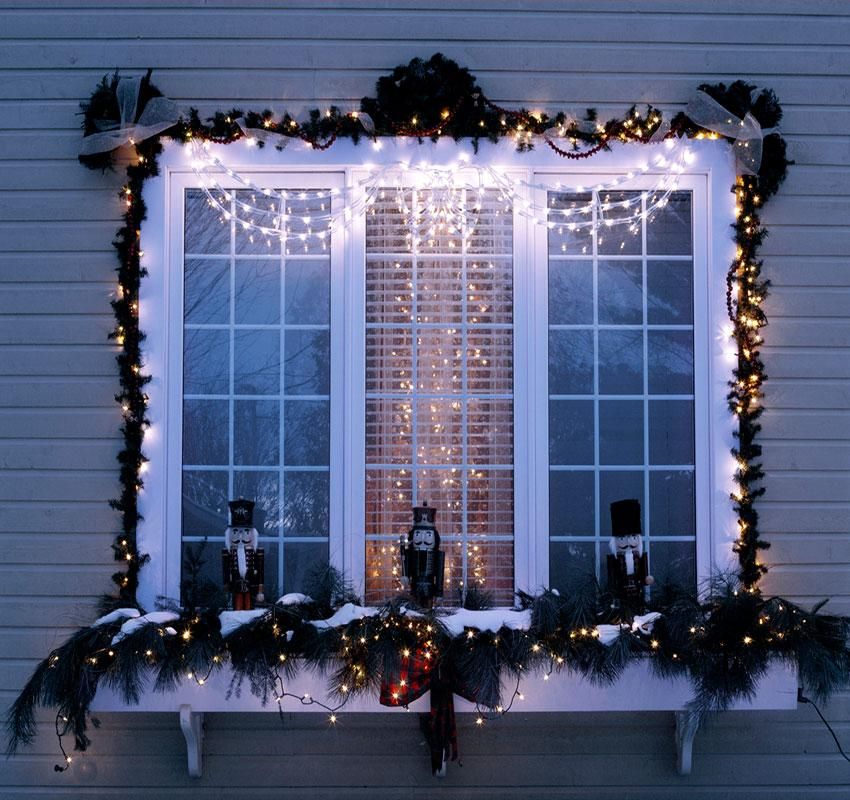 outdoor window christmas decor 20 Inspired Christmas Window Decoration Ideas LoveToKnow Outdoor