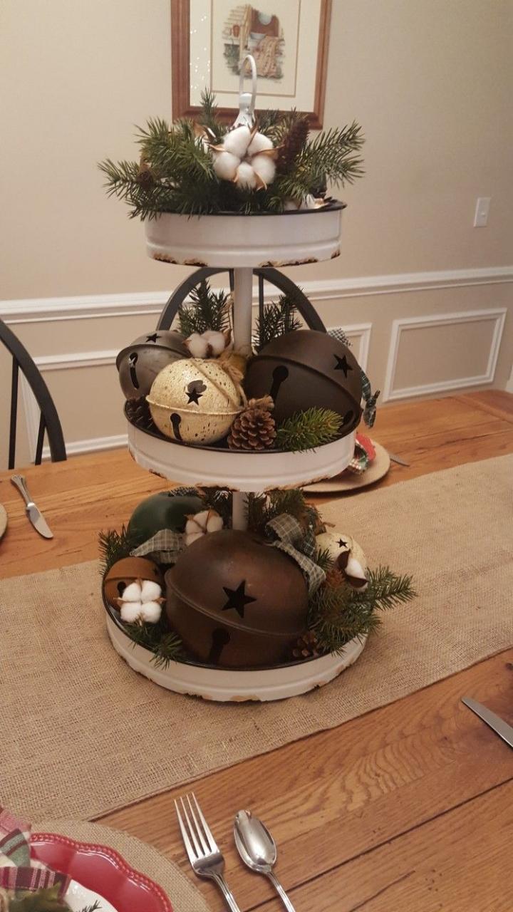 christmas tiered tray decor 3 tier tray Christmas Tray decor christmas, Christmas gift decorations, Christmas tray