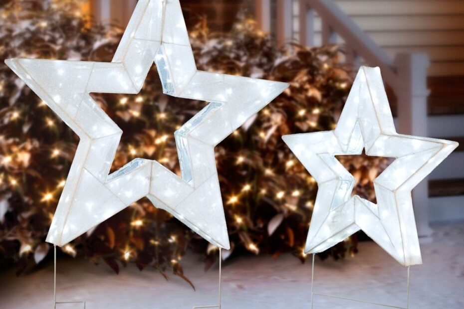 christmas decorations outdoor star Bring your yard to life with starshaped outdoor Christmas decorations