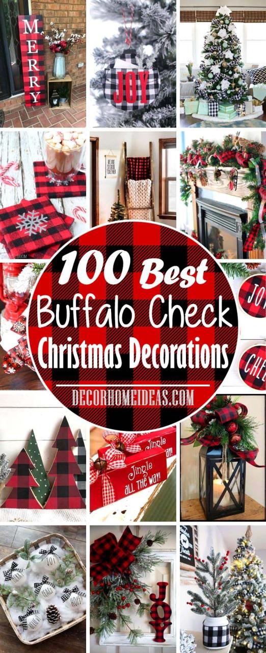 buffalo check christmas decor 100+ Best DIY Buffalo Check Christmas Decor Ideas Buffalo check christmas decor, Buffalo plaid