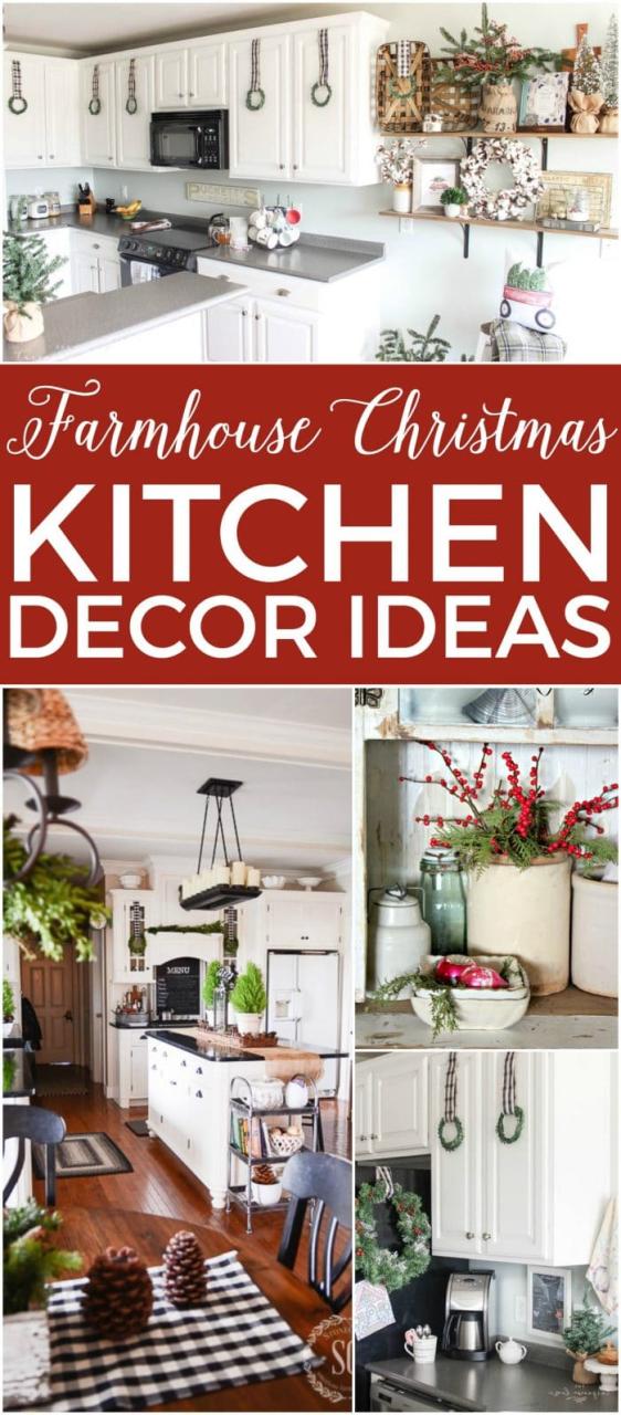 farmhouse christmas kitchen decor Farmhouse Christmas Kitchen Decor Ideas