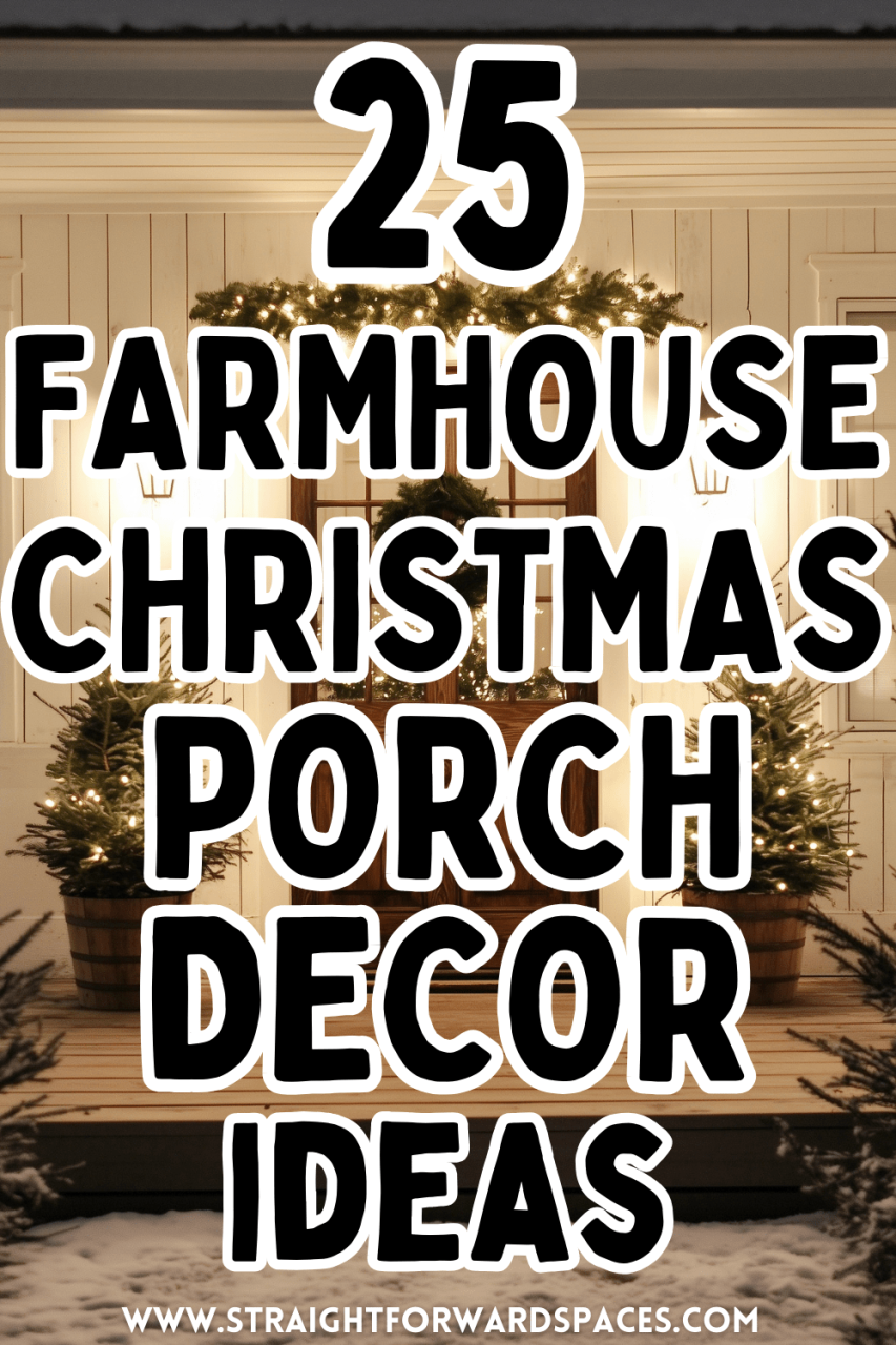 farmhouse outdoor christmas decor 25 Stunning Farmhouse Christmas Porch Decor Ideas