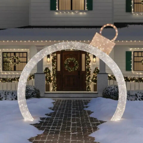 christmas ornament outdoor arch Home Depot is Selling A 9Foot Ornament Archway You Can Put in Your