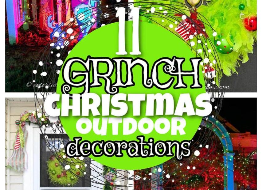 grinch christmas outside decor 12 Awesome Grinch Outdoor Christmas Decor Ideas