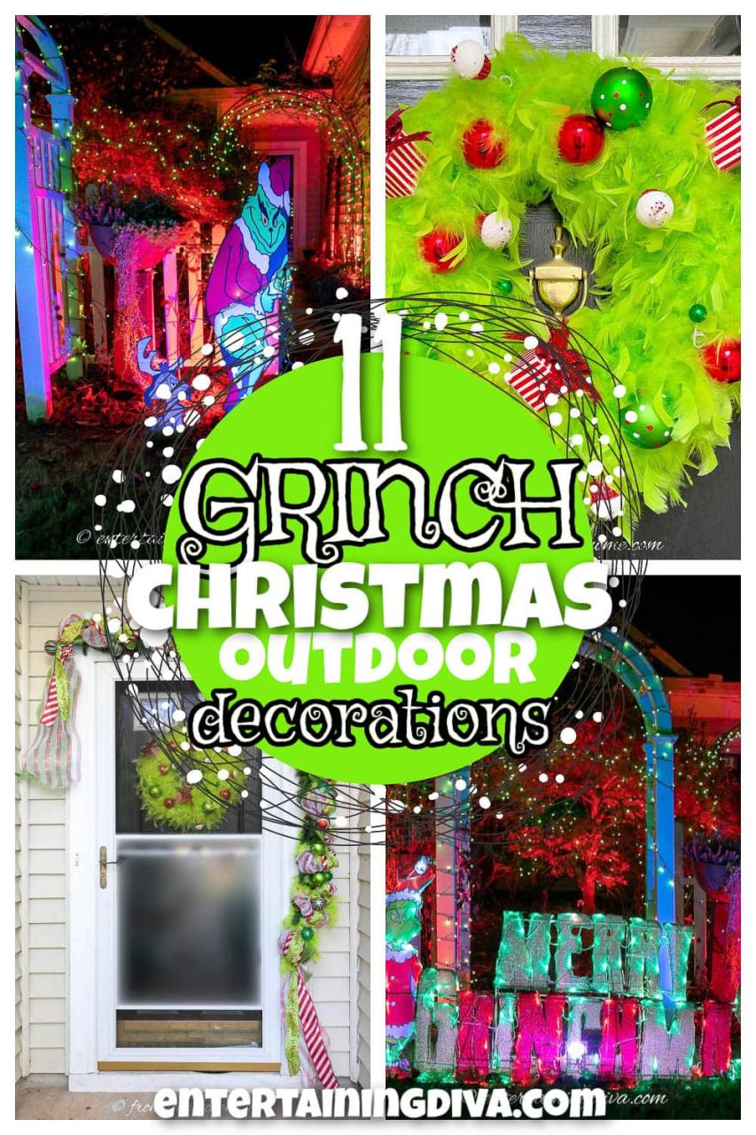 grinch christmas outside decor 12 Awesome Grinch Outdoor Christmas Decor Ideas