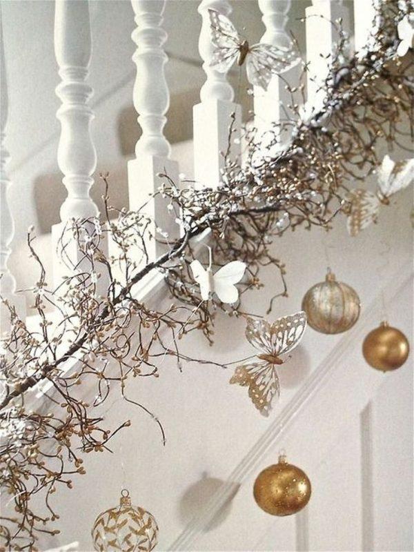 white silver gold christmas decor Gold Silver And White Christmas Decor