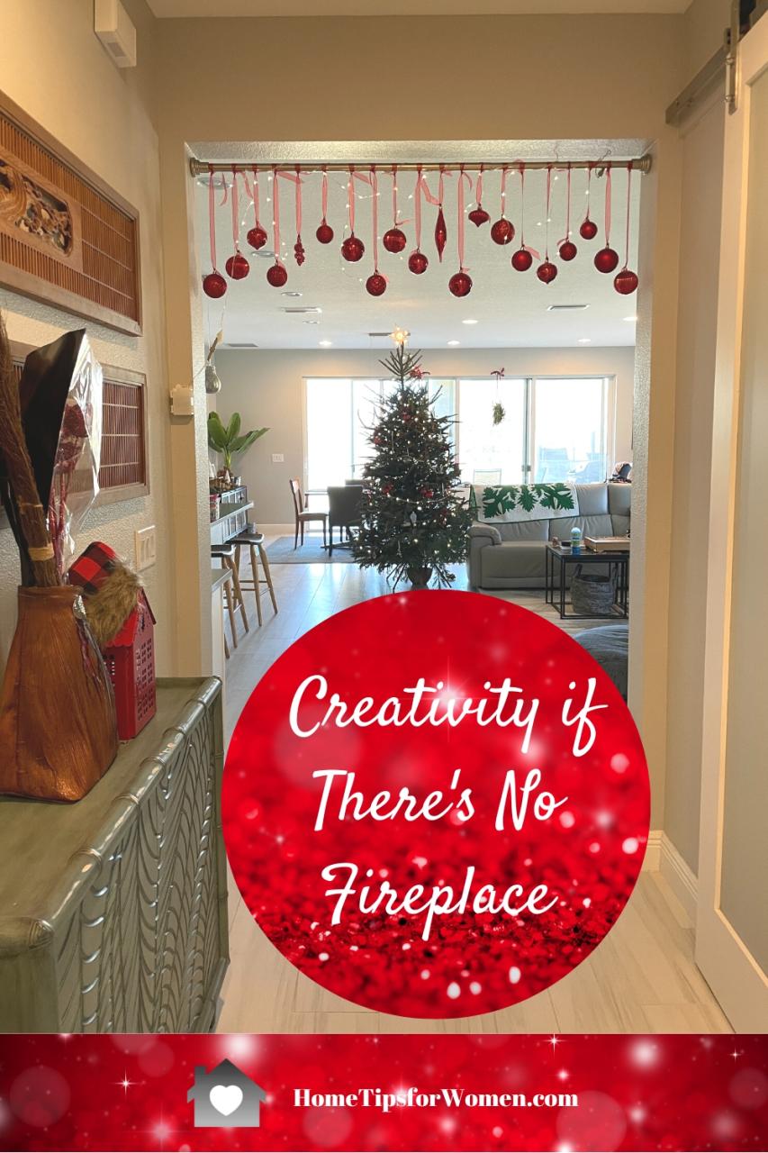 christmas living room decor without fireplace Creative Christmas Decorating Alternatives When You Don't Have a