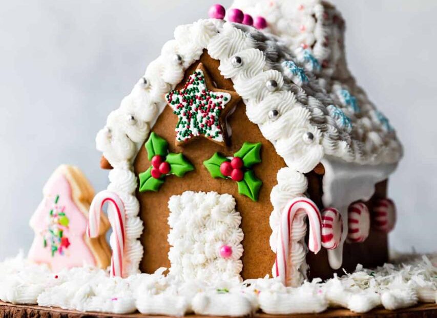 christmas decor gingerbread house Gingerbread House Recipe Sally's Baking Addiction