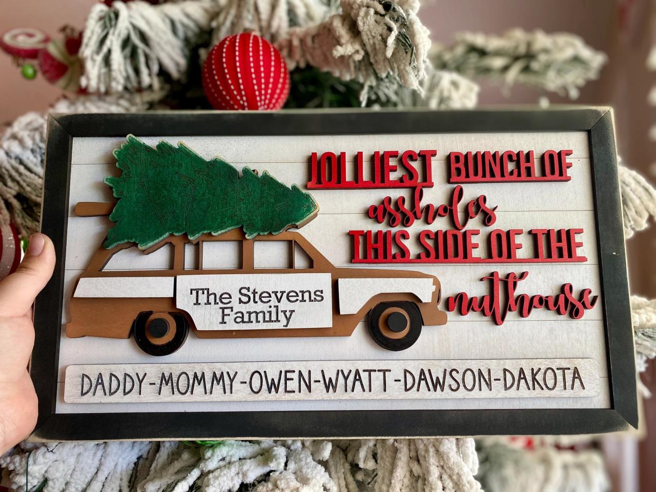 national lampoons christmas vacation decor National Lampoons Christmas Vacation Holiday Movie Decor funny Clark Griswold Door Hanger