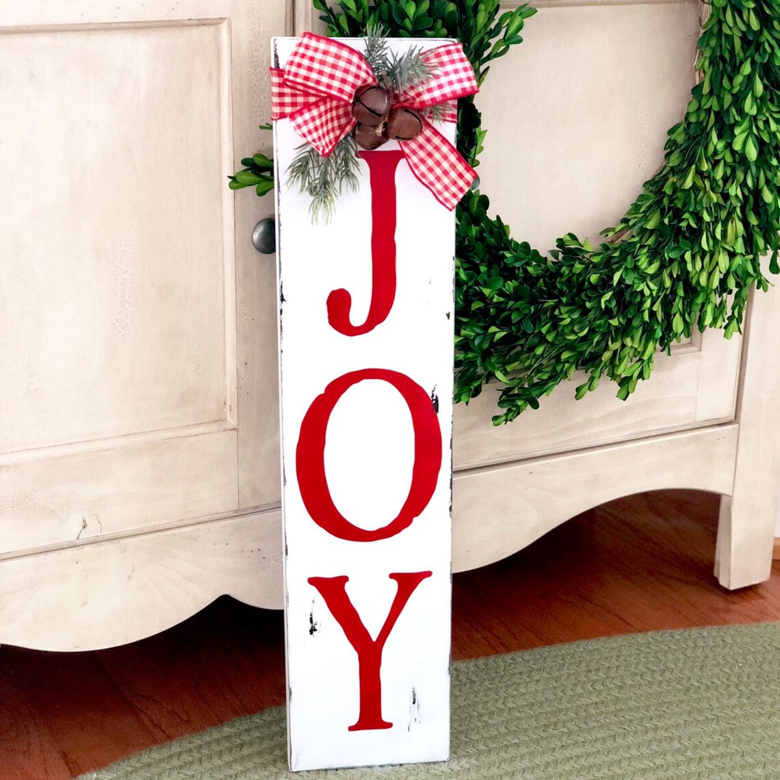 joy sign christmas decor Joy Sign Rustic Christmas Sign Holiday Decor Christmas Etsy