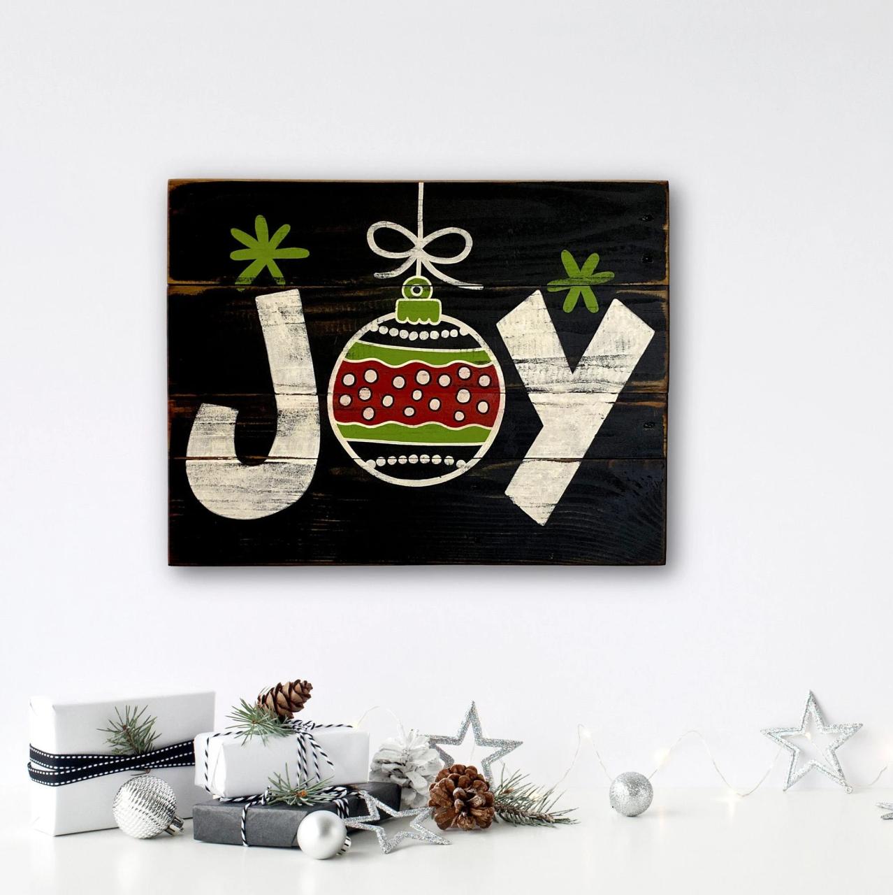 joy sign christmas decor Joy Christmas Sign Christmas Wall Decor Christmas Mantel Etsy