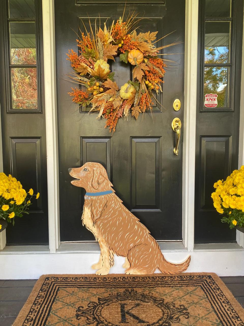 golden retriever christmas decor outdoor Golden Retriever Dog Christmas Outdoor Wood Lawn Decoration Etsy