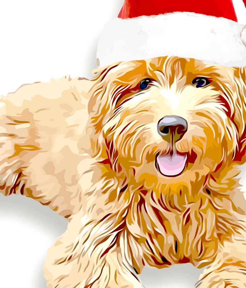 golden doodle christmas decor Christmas Goldendoodle Digital Download Christmas Dog Decor Etsy